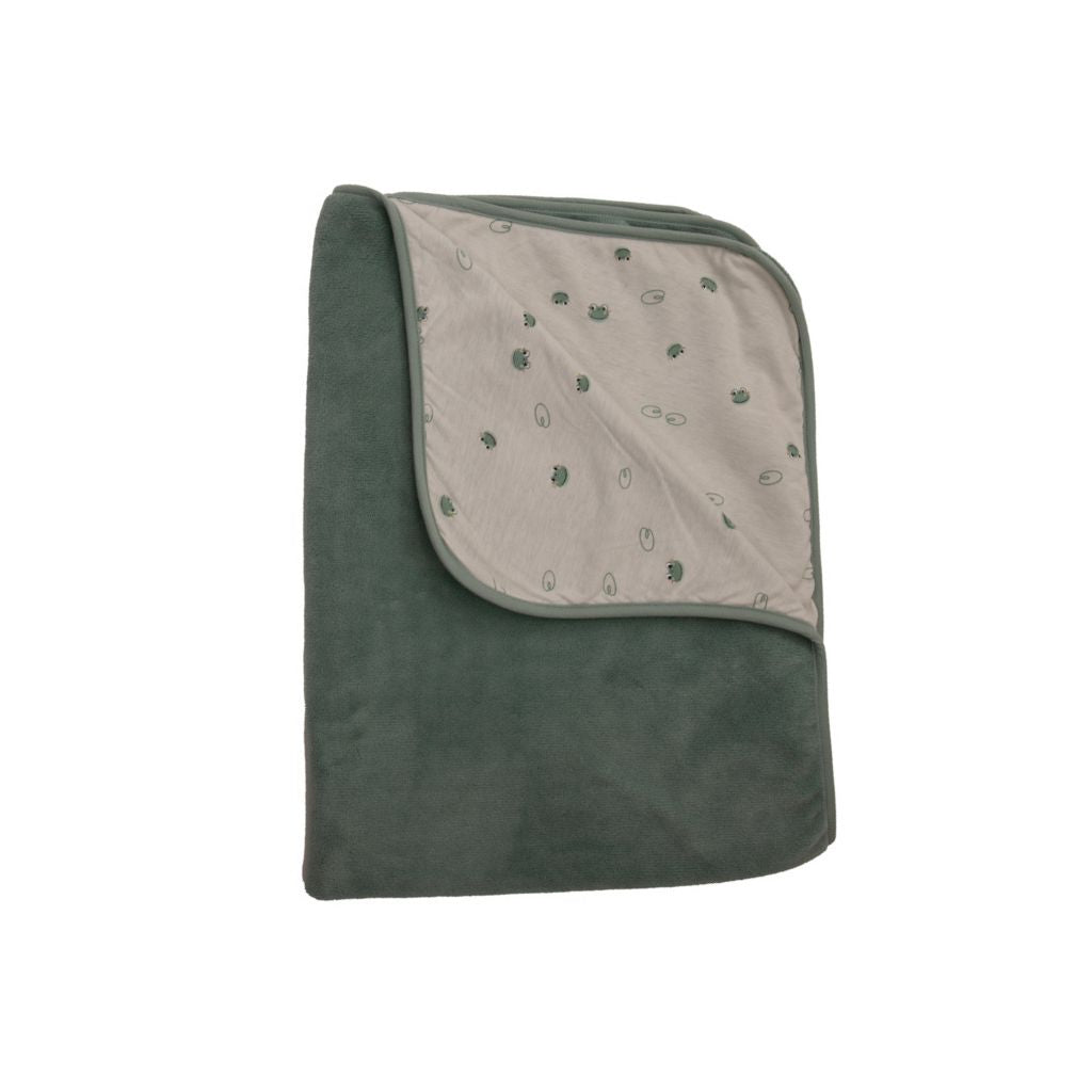 Dreambee Couverture pour berceau ou parc Oscar Grenouille vert Lg 75 x L 1 cm
