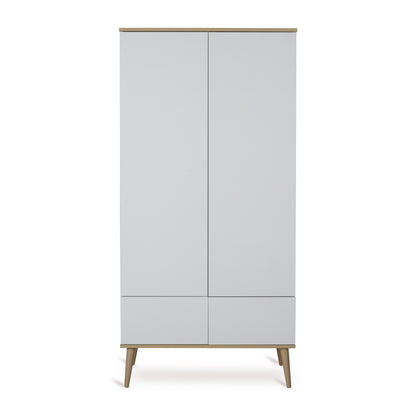 Quax 3-delige babykamer (meegroeibed L 140 x B 70 cm + commode + kast met 2 deuren) Flow White
