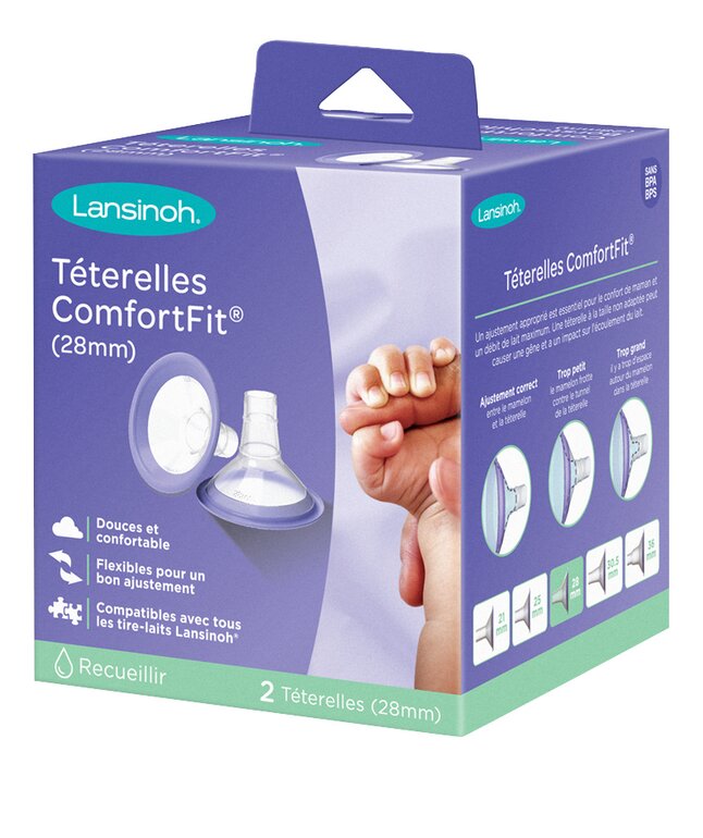 Lansinoh Teterelle Comfort Fit 28 mm - 2 pièces