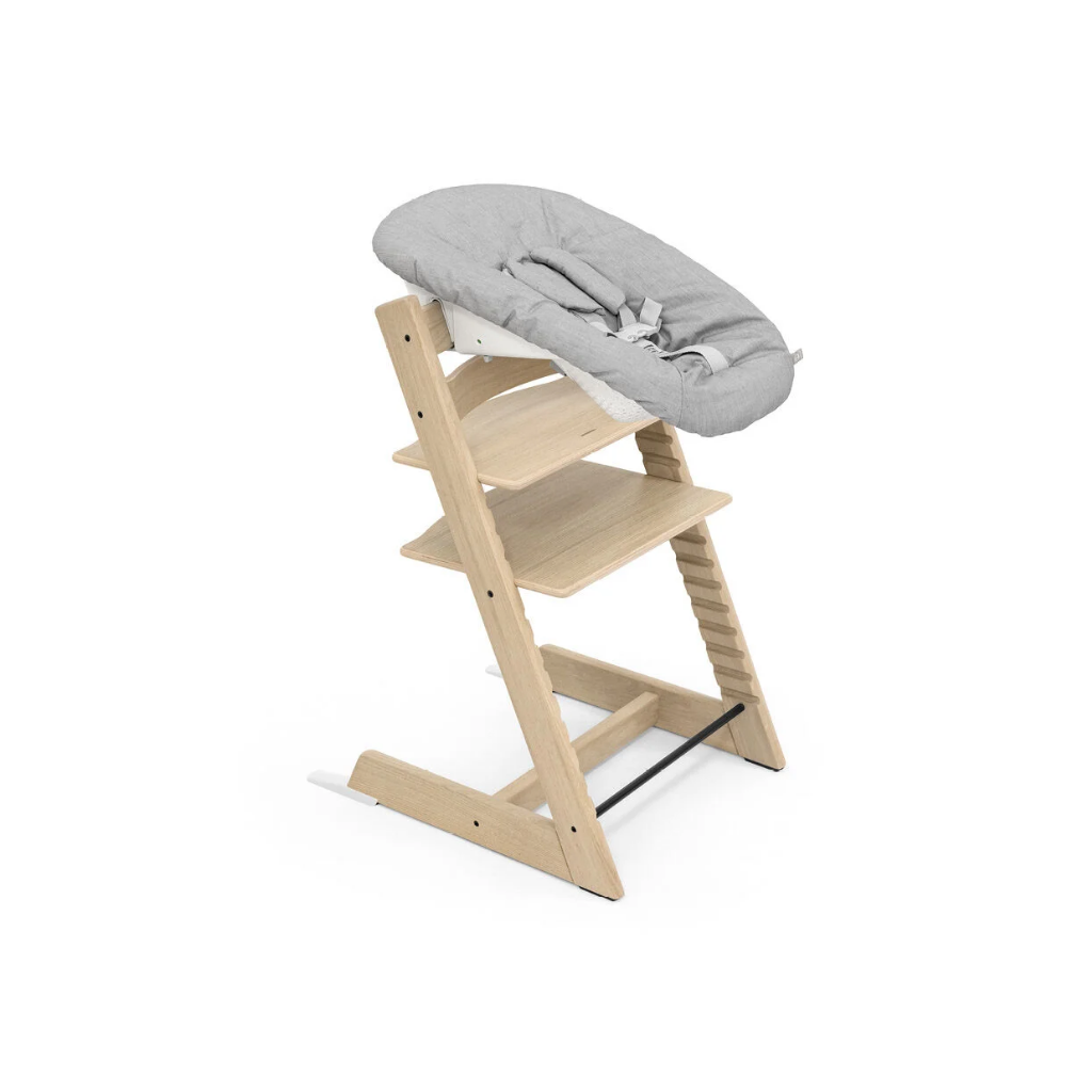 Stokke® Eetstoel Tripp Trapp® + Newborn Set kussen + Baby Set beugel Naturel