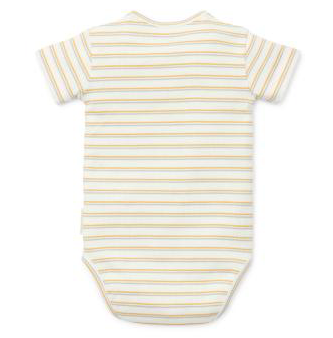 Little Dutch Body met korte mouwen Little Farm wit